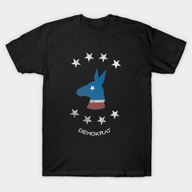 Democrat-Donkey-politic T-Shirt by Bones Be Homes